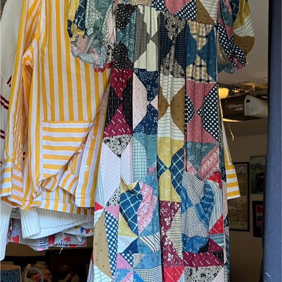 Doen Patchwork Quilt Print Mini Dress - Picture 8 of 8